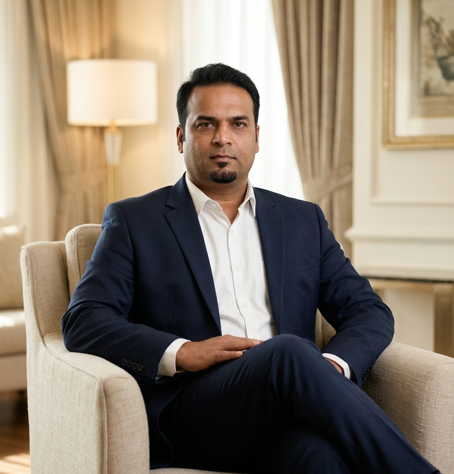 Portrait of Mummadi Bharath, Technical Head of LVS Technologies